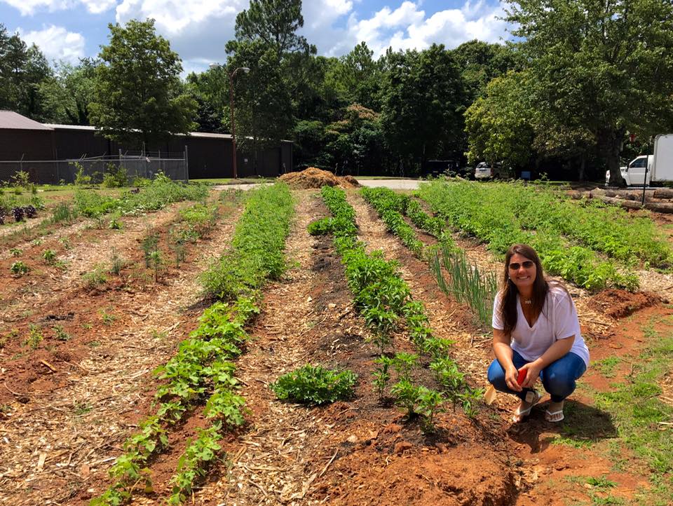 giving back to the community with our fresh vegtables and fruit garden.